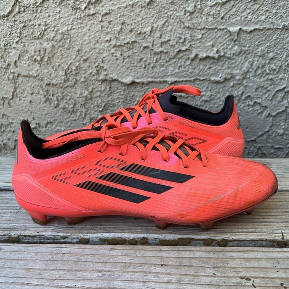 adidas Other - Adidas Cleats Men Size 9.5 F50 Pro FG Lace Up Soccer Orange/Black